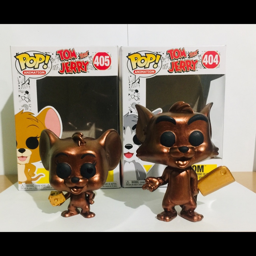 Funko pop metallic Tom and jerry set custom